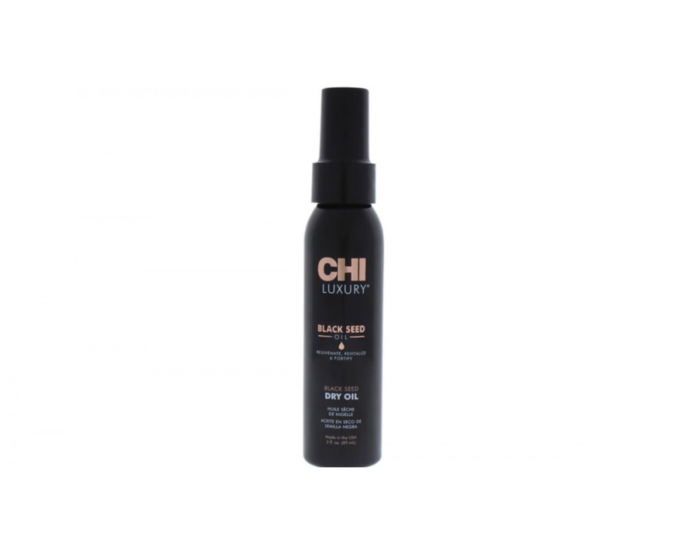 CHI LUXURY შავი კვლიავის მშრალი ზეთი 89მლ