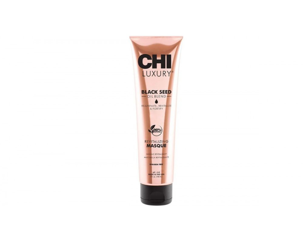 CHI LUXURY აღმდგენი ნიღაბი შავი კვლიავის ზეთით 148მლ