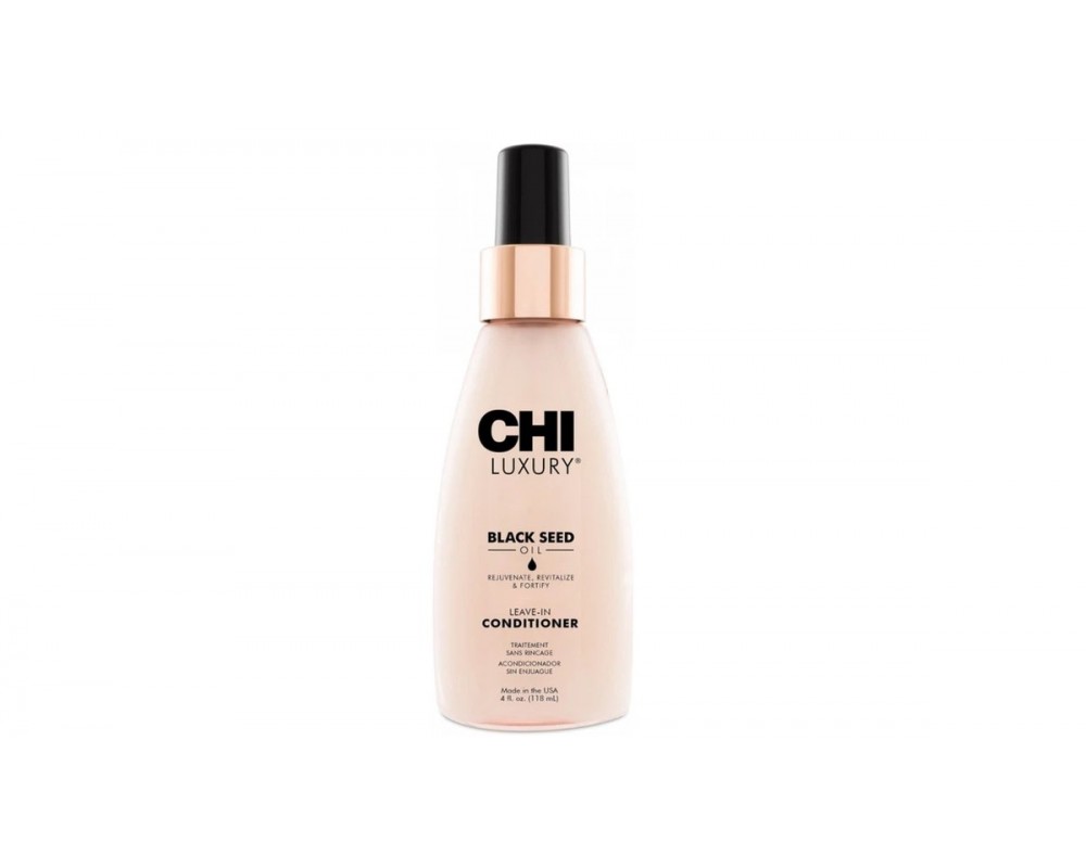 CHI LUXURY დამატენიანებელი LEAVE-IN კონდიციონერი შავი კვლიავის ზეთით 118მლ