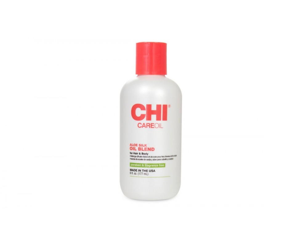 CHI CAREOIL მულტიფუნქციური ზეთი თმისა და სხეულისთვის ალოეს ექსტრაქტითა და აბრეშუმის პროტეინებით 59მლ