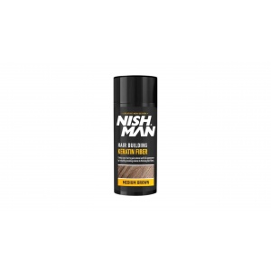 NISHMAN თმის ბუსუსი ფიქსატორით MEDIUM BROWN