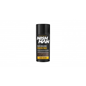 NISHMAN თმის ბუსუსი ფიქსატორით DARK BROWN