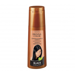 HENNA COLOR შამპუნი ხნის შავი თმის - 250მლ