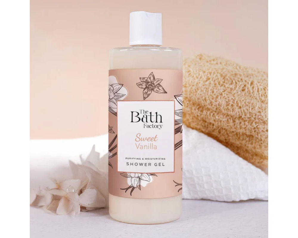 THE BATH FACTORY VANILLA დუშგელი 400მლ. 
