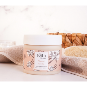 THE BATH FACTORY VANILLA  ტანის სკრაბი 300მლ.