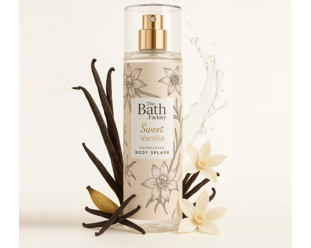 THE BATH FACTORY VANILLA ტანის სპრეი 200მლ