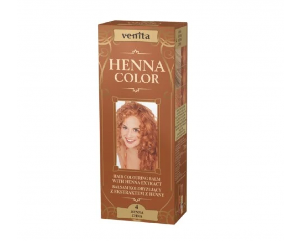 VENITA HENNA COLOR ხნის კრემ საღებავი 4 - 75მლ