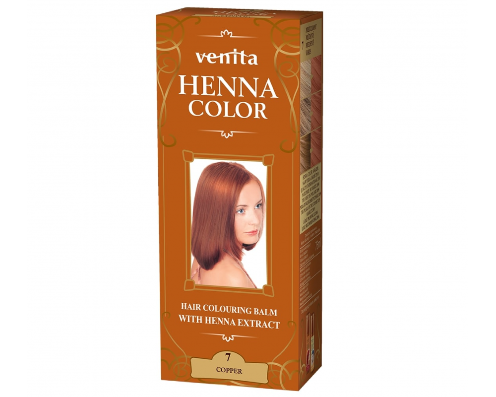 VENITA HENNA COLOR ხნის კრემ საღებავი 7 - 75მლ