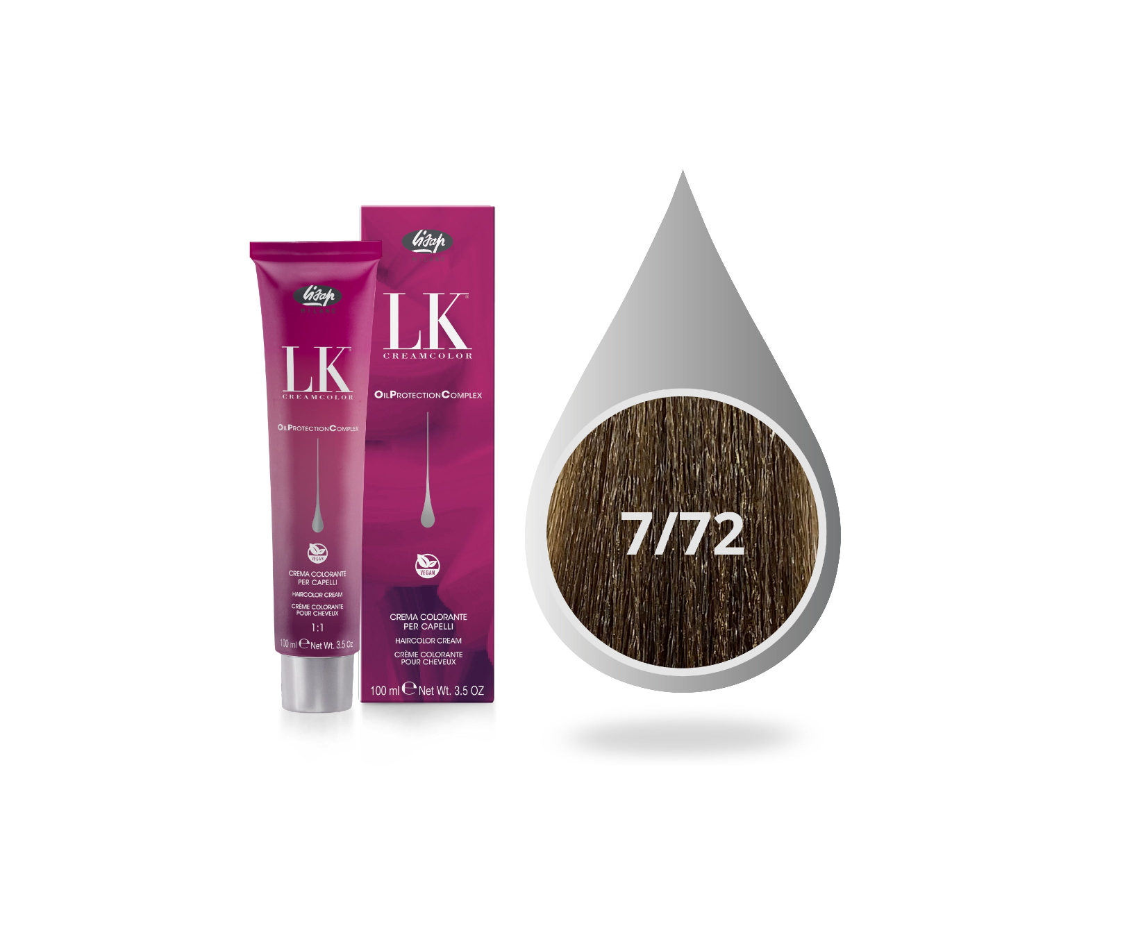 LK თმის საღებავი 7.72