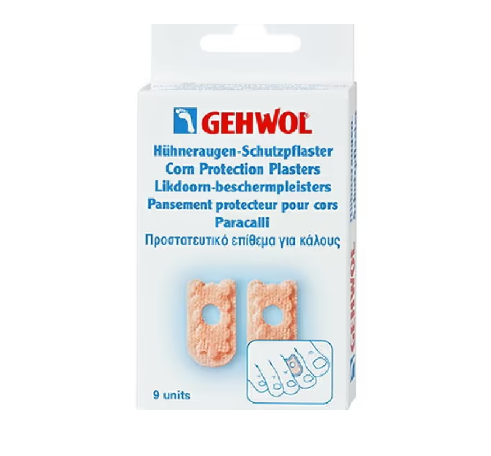 GEHWOL პლასტირი მაზოლის 9x 