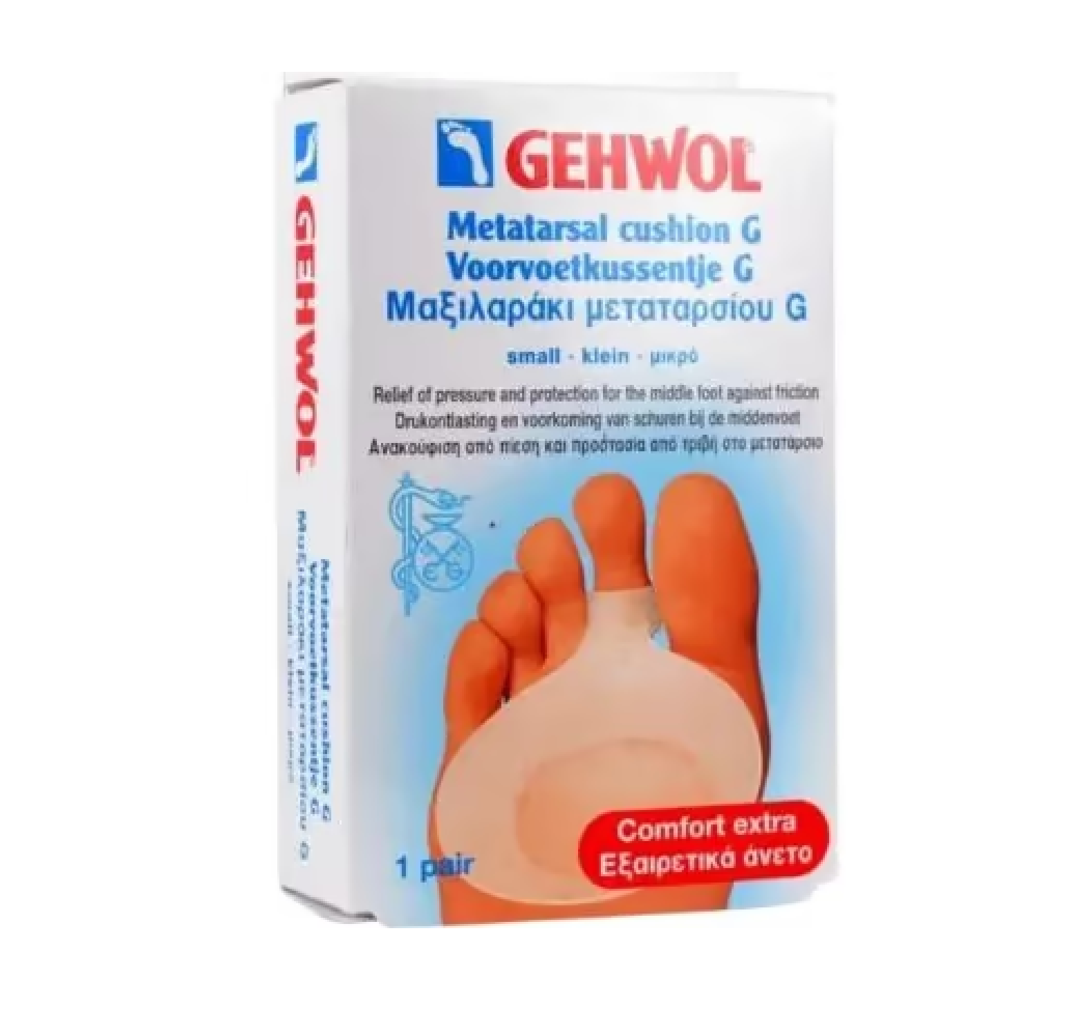 GEHWOL გელ-ბალიში დამცავი თითების ქვეშ ჩასაფენი 2x
