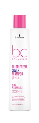SCHWARZKOPF BONACURE COLOR FREEZE შამპუნი სიყვითლის საწინააღმდეგო 250მლ