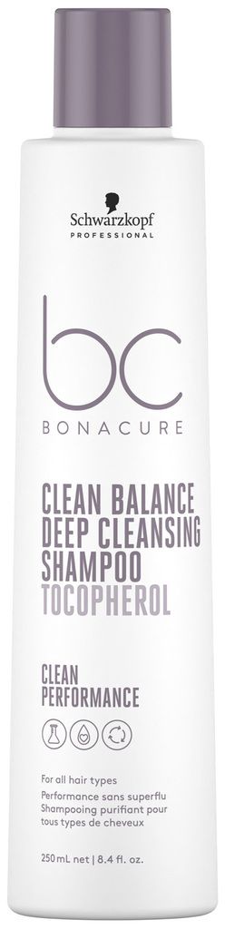 SCHWARZKOPF BONACURE CLEAN BALANCE შამპუნი ღრმა წმენდის  250მლ