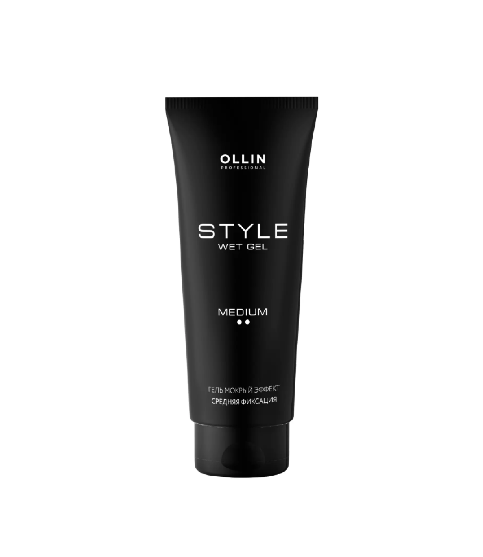 OLLIN PROFESSIONAL გელი თმის სველი თმების ეფექტი საშუალო ფიქსაციის 200მლ