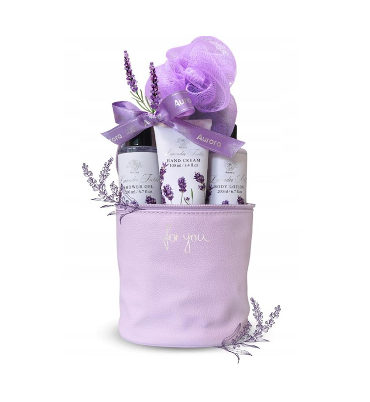 AURORA LAVANDULA სასაჩუქრე ნაკრები ლავანდის 4X
