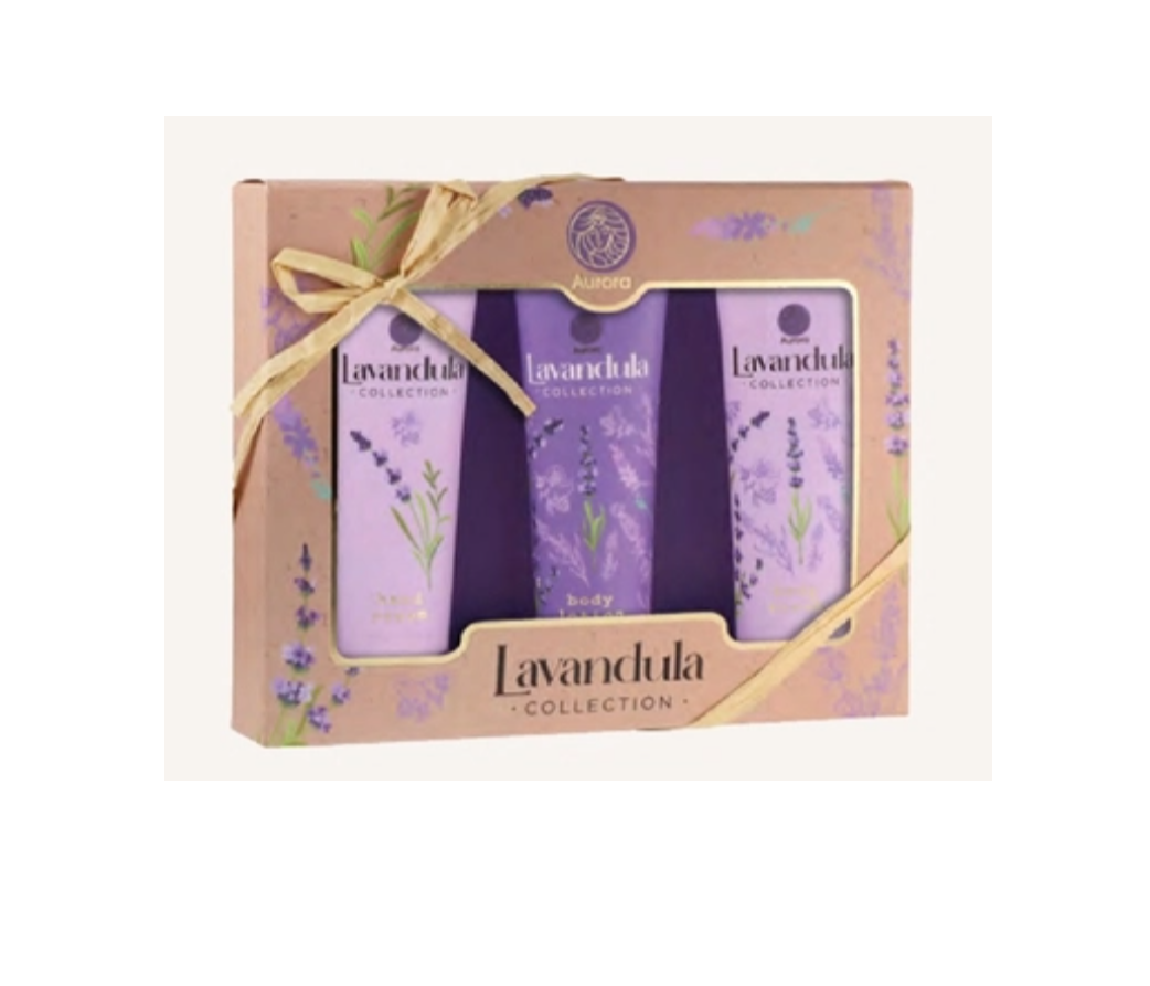 AURORA LAVANDULA სასაჩუქრე ნაკრები ლავანდის 3X