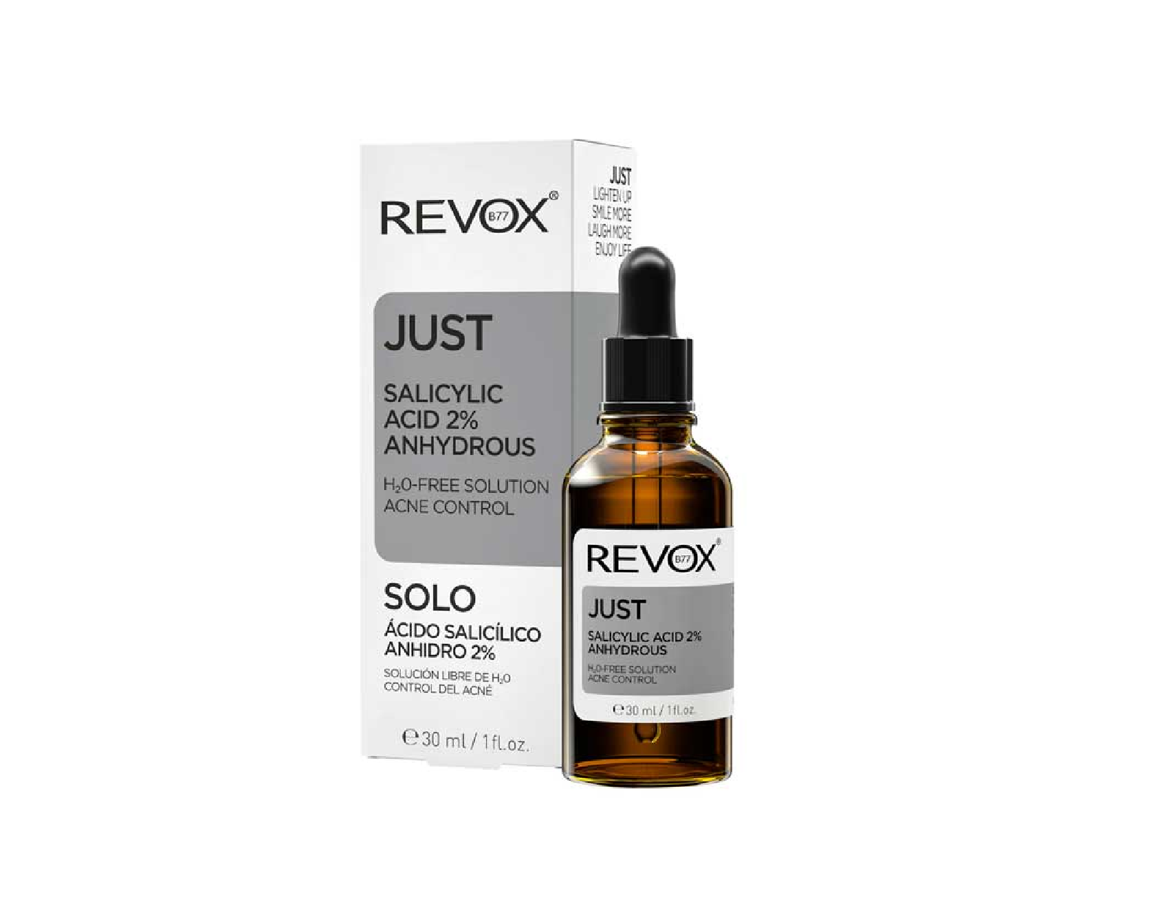 REVOX B77 JUST SALICYLIC ACID 2% სალიცინის მჟავა ანჰიდრატი 30მლ