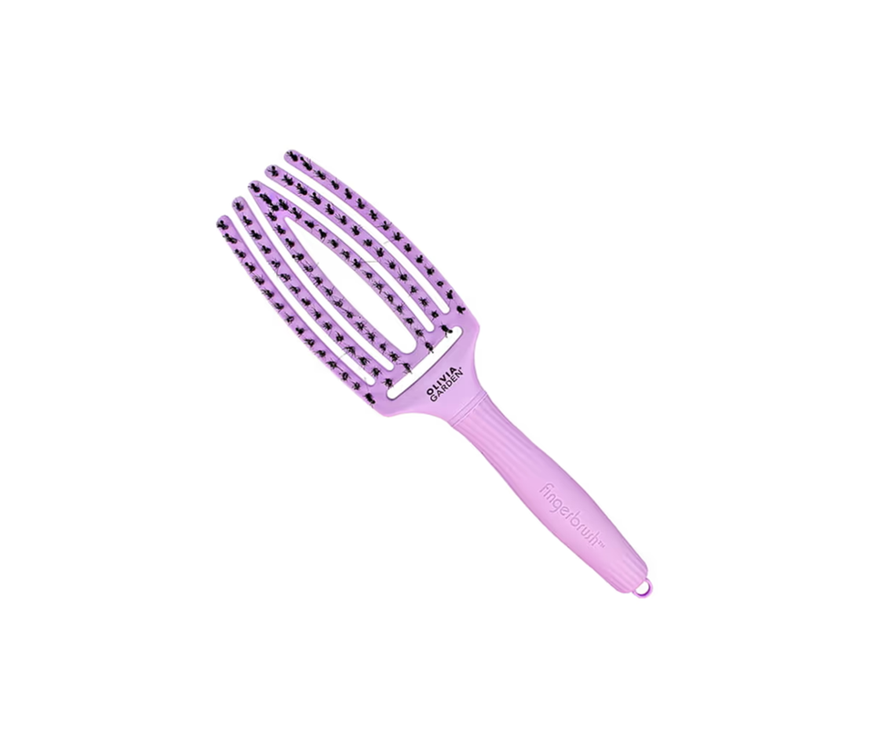 OLIVIA GARDEN FINGER BRUSH BLOOM LAVANDER სავარცხელი