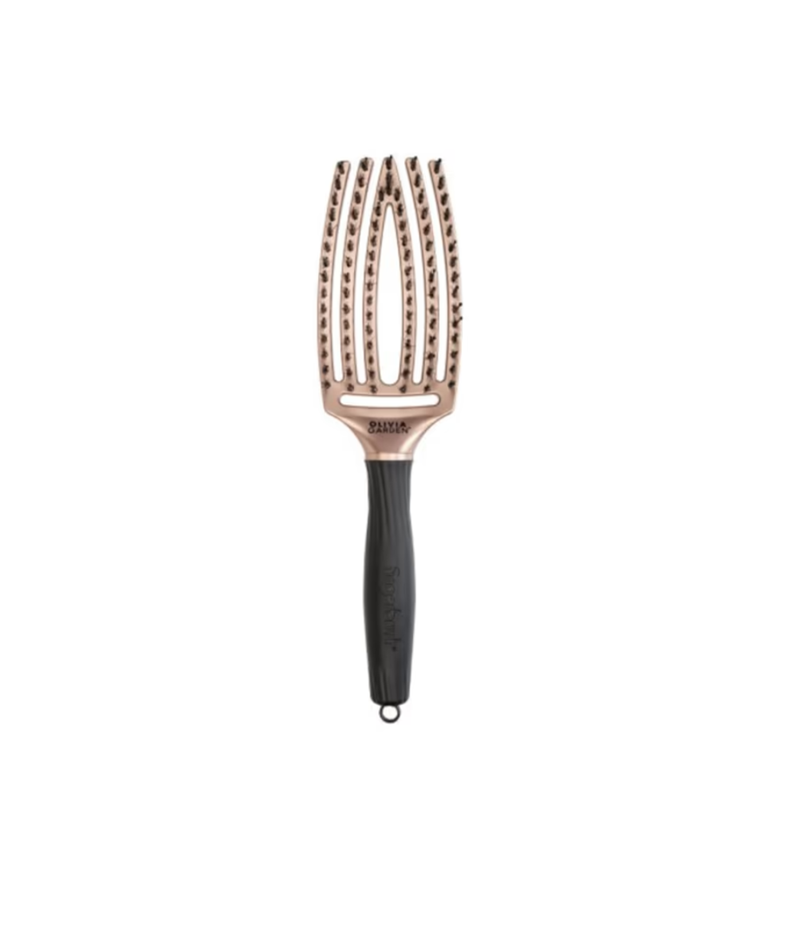 OLIVIA GARDEN FINGER BRUSH LOVE სავარცხელი ROSE სავარცხელი