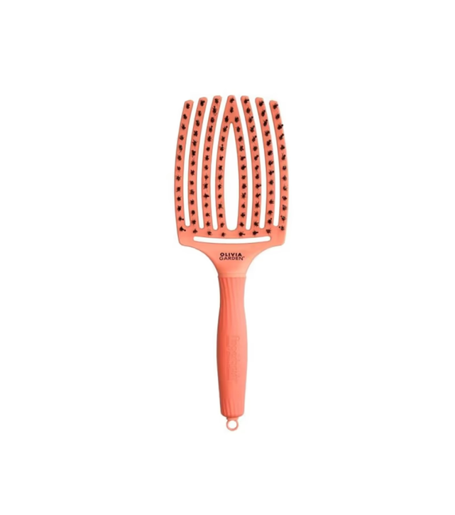 OLIVIA GARDEN FINGER BRUSH COMBO CORAL LARGE სავარცხელი