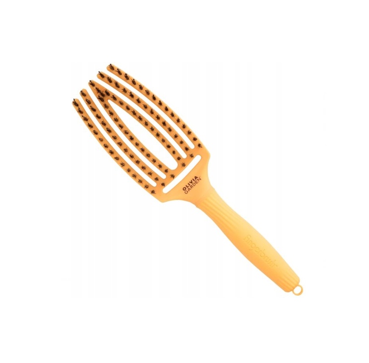 OLIVIA GARDEN FINGER BRUSH NYLON ORANGE სავარცხელი