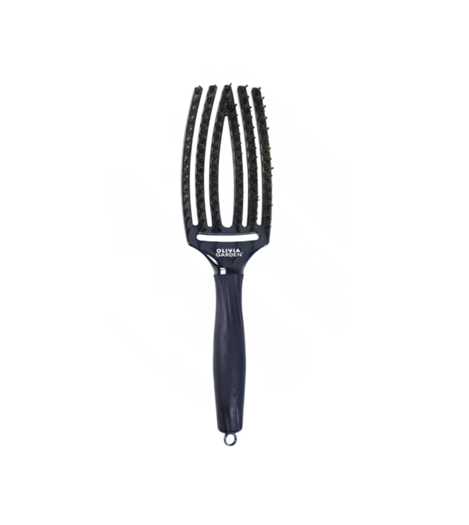OLIVIA GARDEN FINGERBRUSH CARE ICONIC BOAR&NYLON BLUE SAPPHIRE M სავარცხელი
