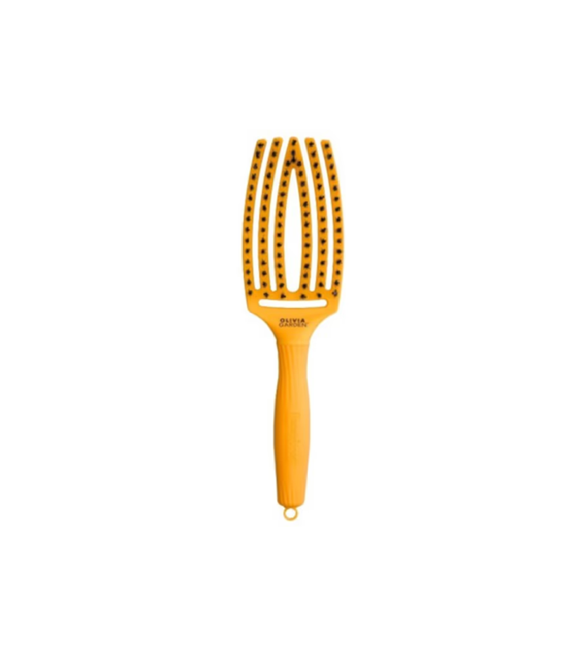 OLIVIA GARDEN FINGERBRUSH CARE ICONIC BOARD&NYLON YELLOW SUNSHINE სავარცხელი