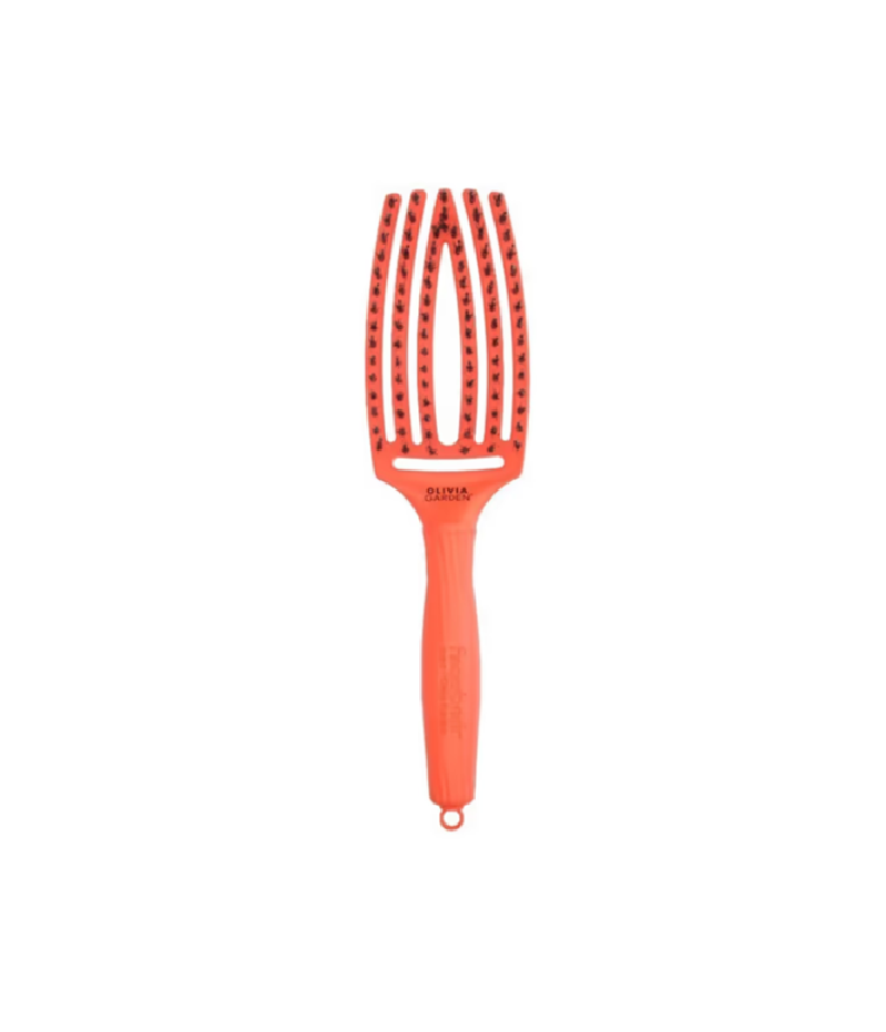 OLIVIA GARDEN FINGER BRUSH LOVE სავარცხელი ORANGE DROGM