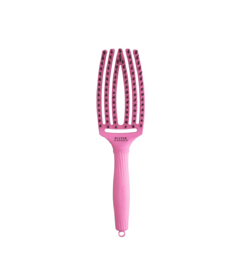 OLIVIA GARDEN FINGER BRUSH LOVE სავარცხელი BUBBLE PINK
