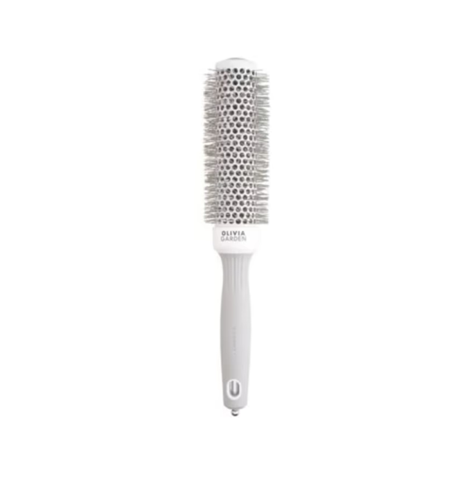 OLIVIA GARDEN EXPERT BLOWOUT SPEED WAVY BRISTLES WHITE&GREY 35 სავარცხელი