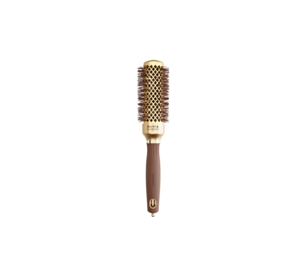 OLIVIA GARDEN EXPERT BLOWOUT SPEED WAVY BRISTLES GOLD&BROWN სავარცხელი