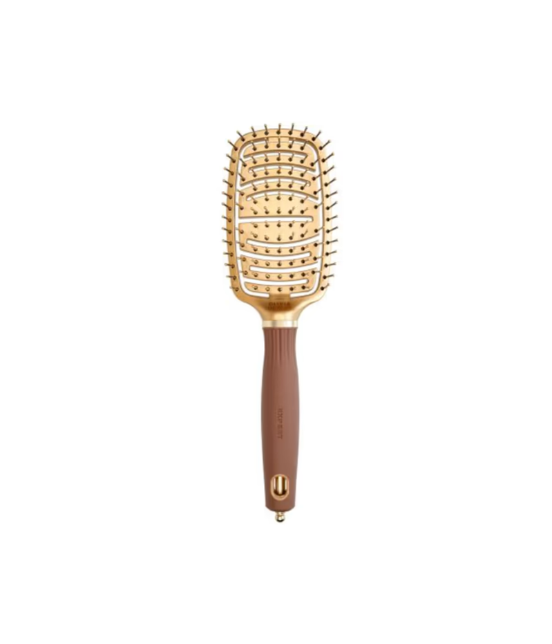 OLIVIA GARDEN Expert Care Flex Nylon Bristles Gold Brown