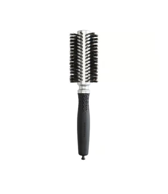 OLIVIA GARDEN ESSENTIAL BLOWOUT SOFT BOAR BRISTLES SILVER 25 სავარცხელი