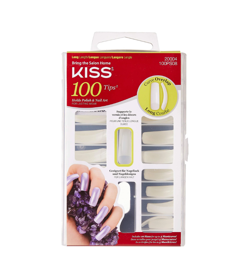 KISS 100 ხელოვნური ფრჩხილები CURVE OVERLAP