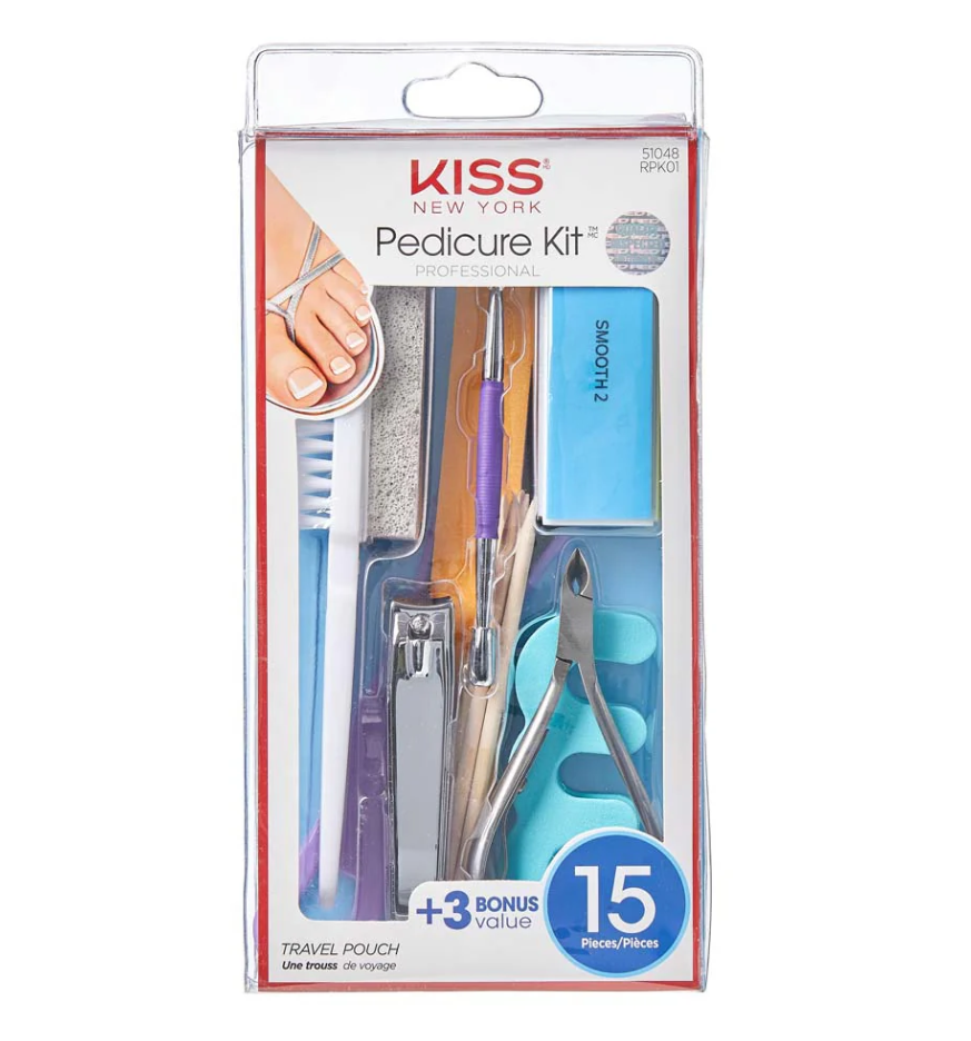 final discount - KISS PEDICURE KIT ფრჩხილების მოვლის ნაკრები
