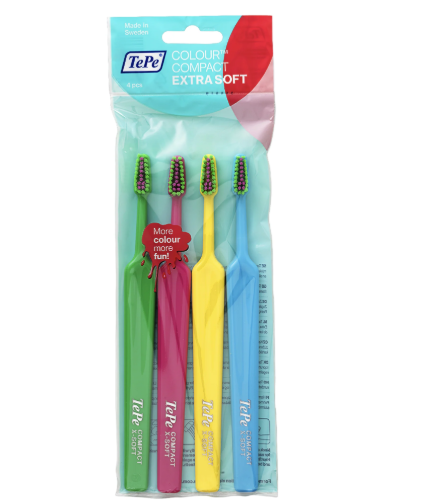 TEPE COMPACT X SOFT კბილის ჯაგრისი 4x ფერადი 