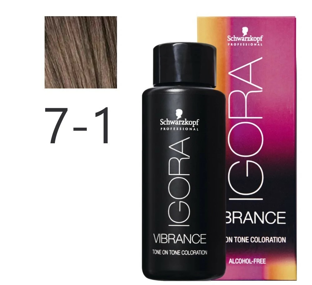 Igora Vibrance თმის უამიაკო საღებავი  7-1