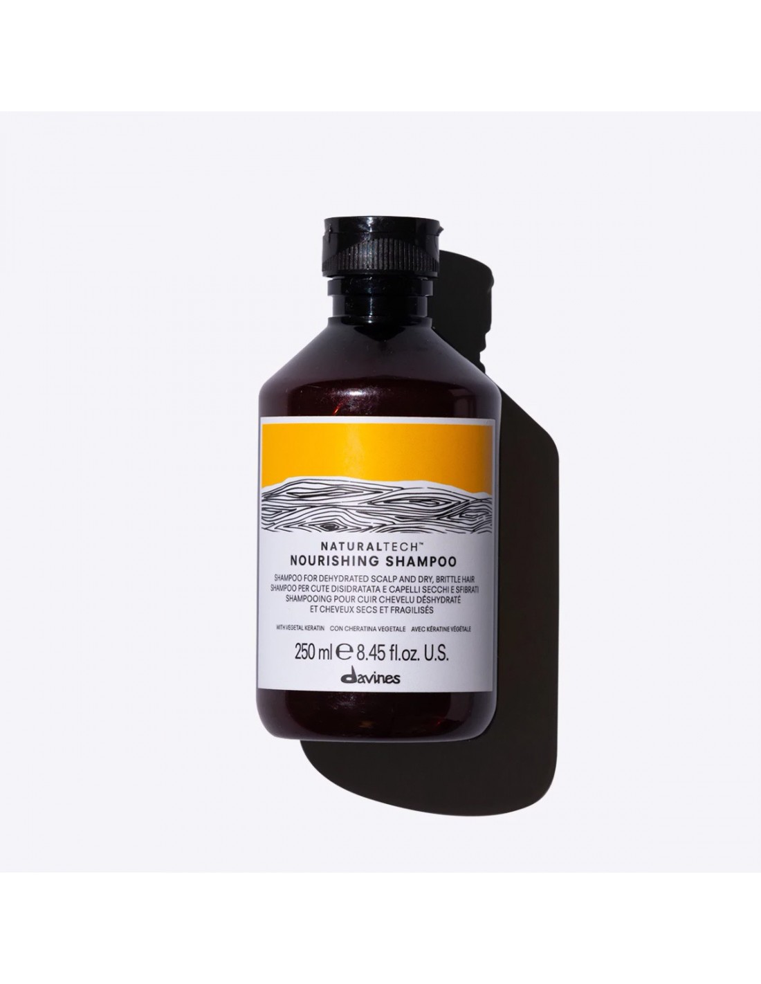 DAVINES Naturaltech შამპუნი მკვებავი სამკურნალო დამატენიანებელი მტვრევადი და დაზიანებული თმის 250მლ 