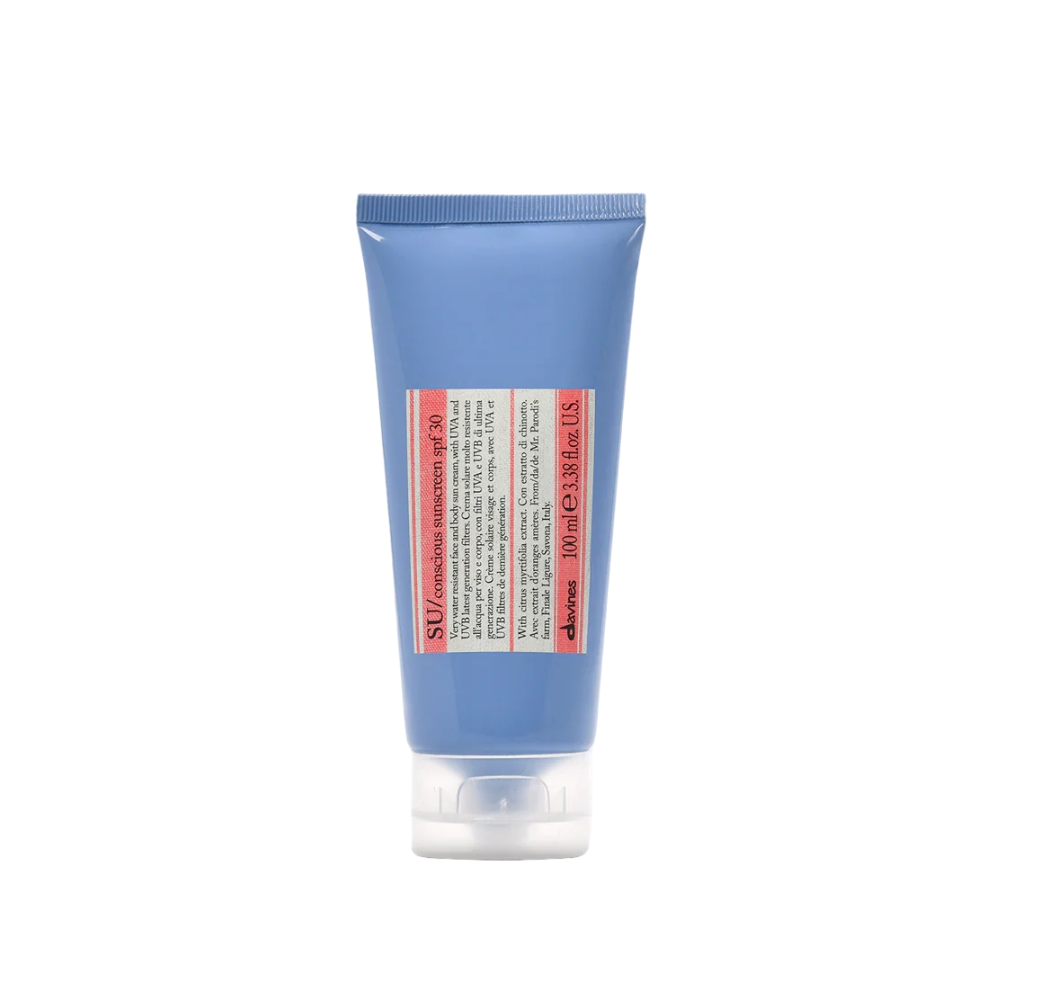 DAVINES SU CONSCIOUS SUNSCREEN SPF30  სახის და ტანის მზისგან დამცავი კრემი 100მლ