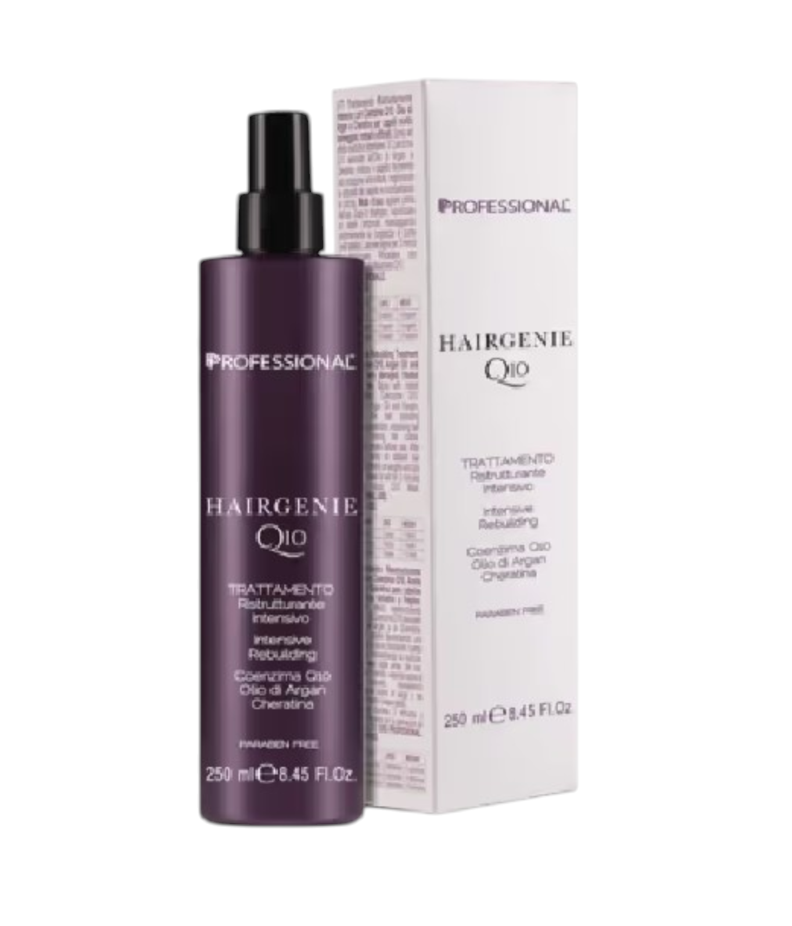 PROFESSIONAL HAIRGENIE Q10 სპრეი მყისიერი აღდგენა 250 მლ