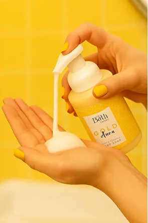 THE BATH FACTORY GOLD AURA  თხევადი საპონი 300მლ