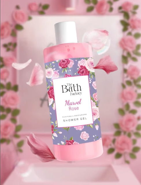 THE BATH FACTORY ROSE დუშგელი 400მლ