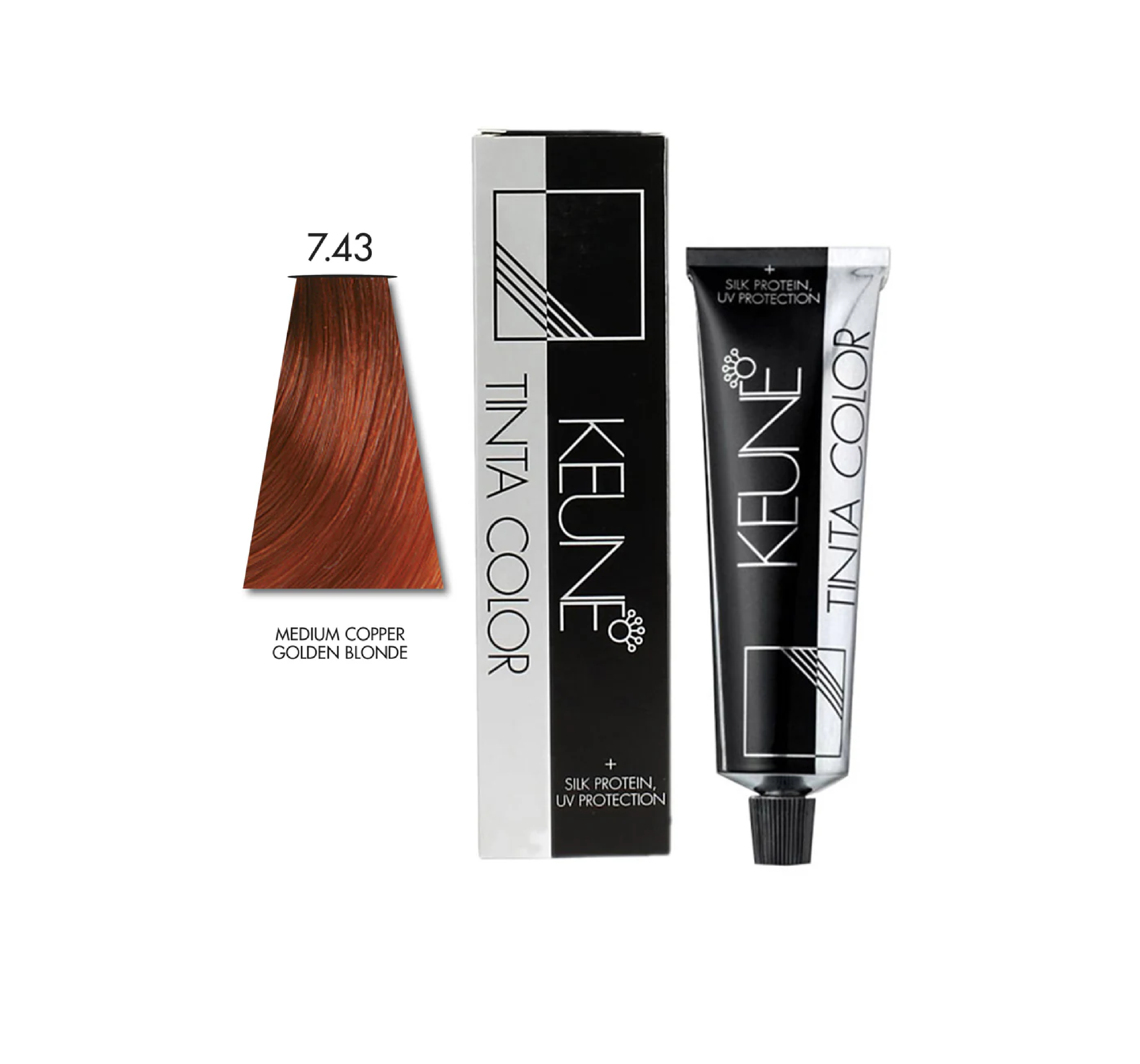 KEUNE TINTA თმის საღებავი 7.43