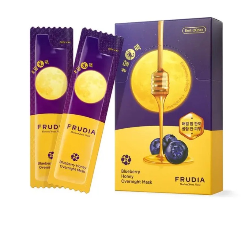 FRUDIA BLUBERRY HONEY OVERNIGHT სახის ნიღაბი