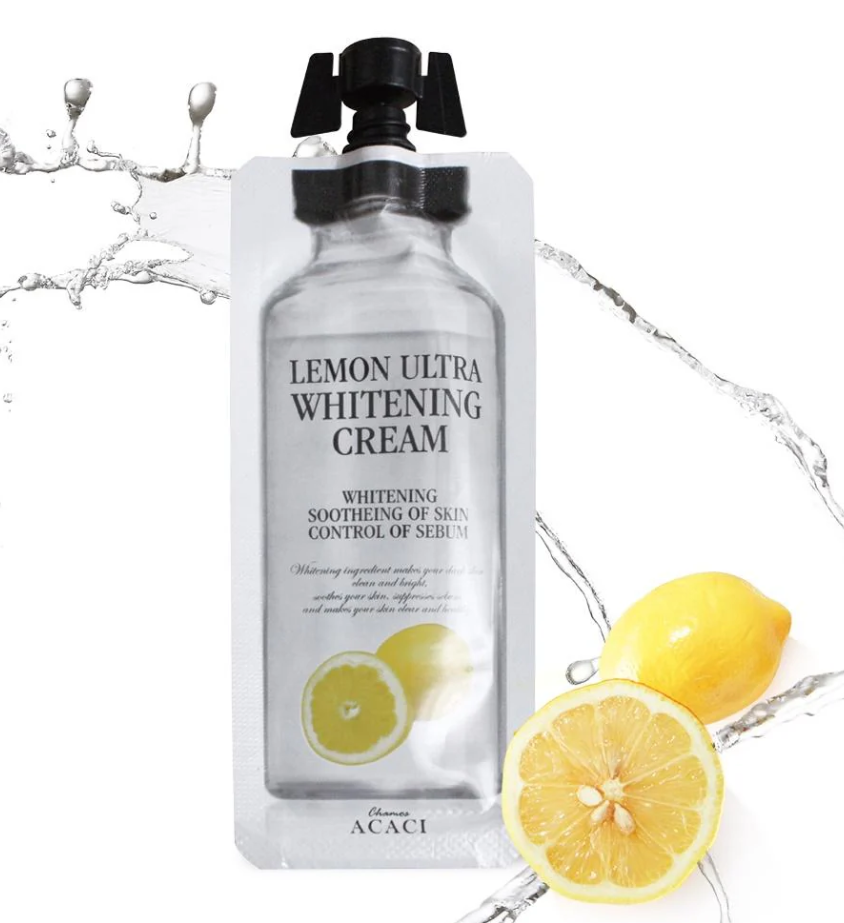 CHAMOS ACACI LEMON ULTRA WHITENING სახის კრემი