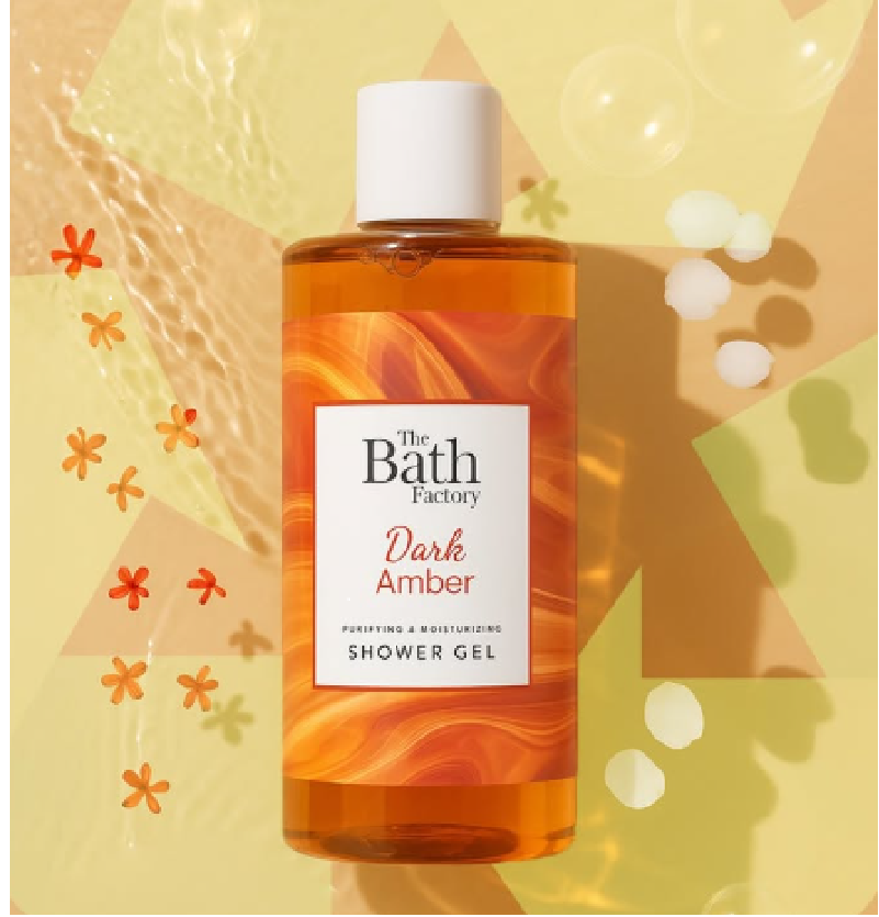THE BATH FACTORY DARK AMBER დუშგელი 400მლ.