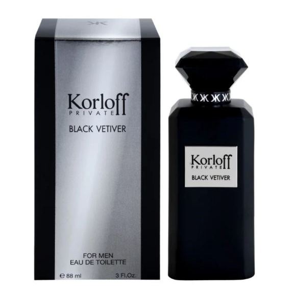 KORLOFF PARIS PRIVATE BLACK VETIVER 88 ML EDT