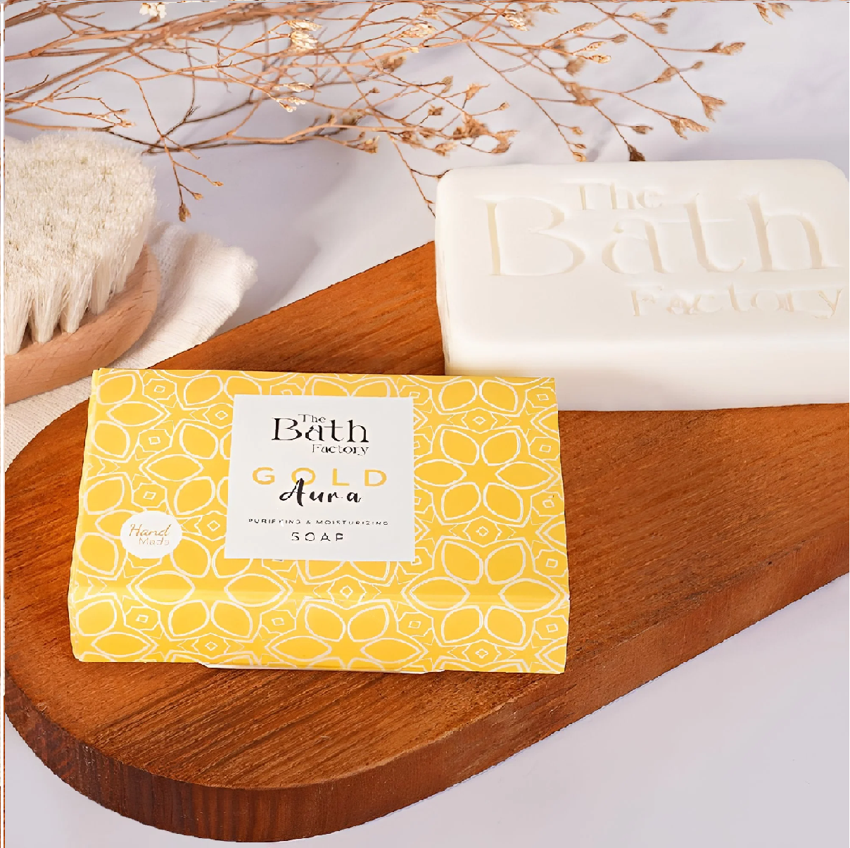 THE BATH FACTORY GOLD AURA საპონი 80გრ.