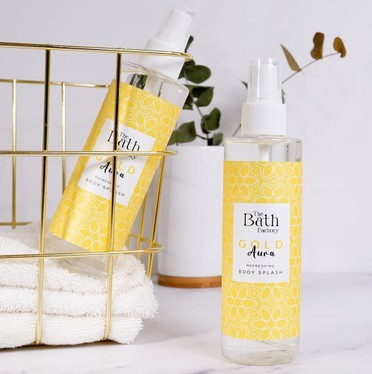 THE BATH FACTORY GOLD AURA  ტანის სპრეი 200მლ