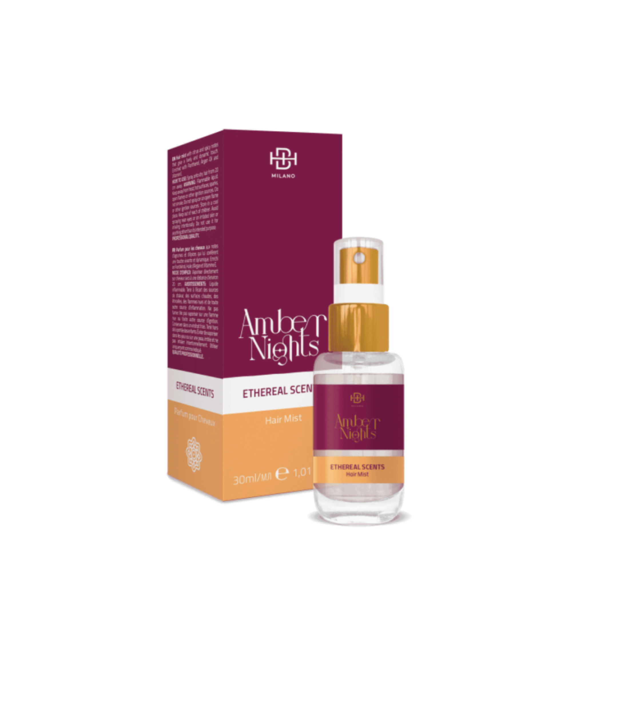 BHH ETHEREAL SCENTS თმის მისტი AMBER NIGHTS 30მლ